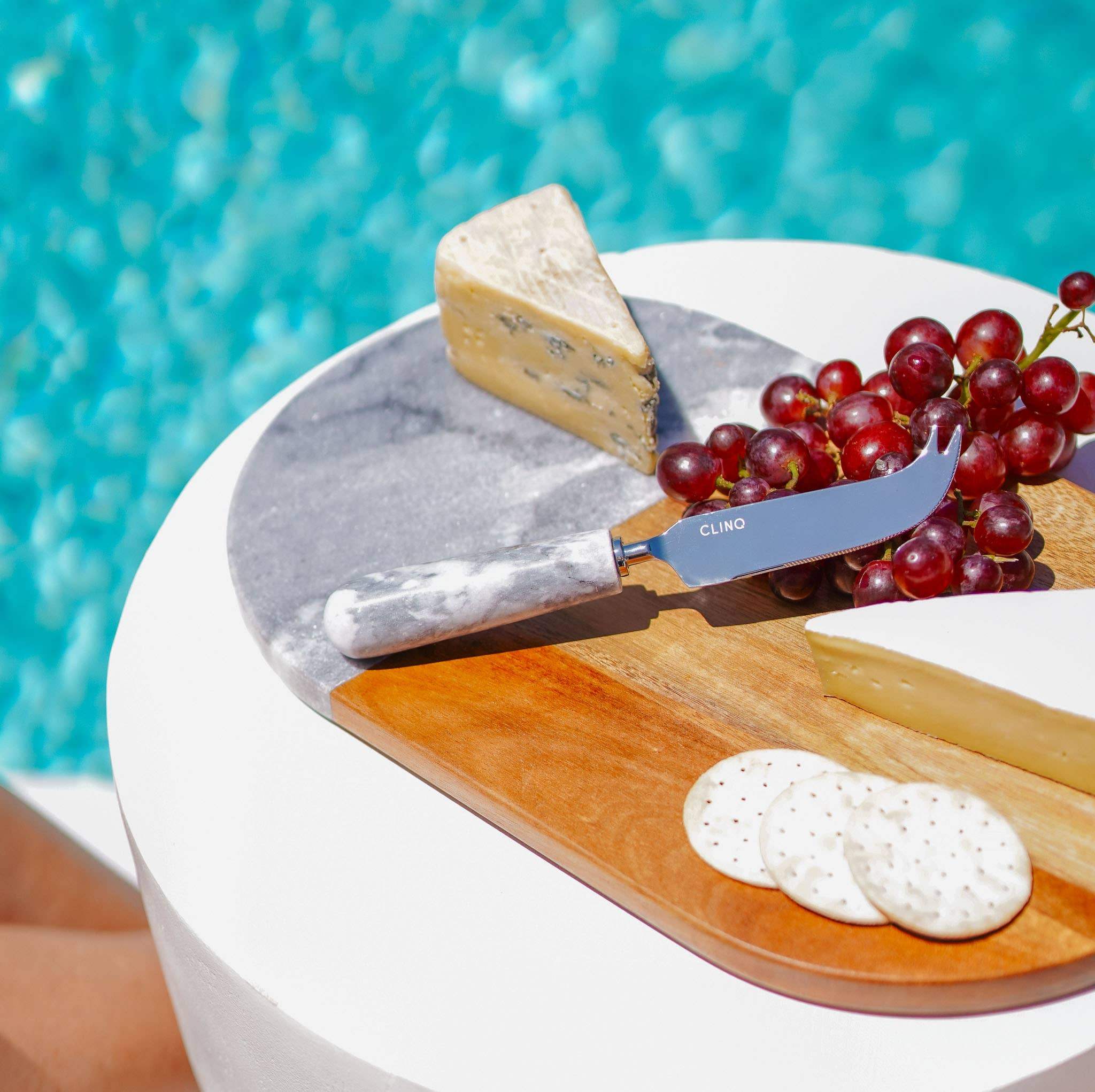 Grey Marble Timber Cheese Board - Craft Republic Liquor