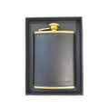 Brass and Leather Hip Flask - Craft Republic Liquor