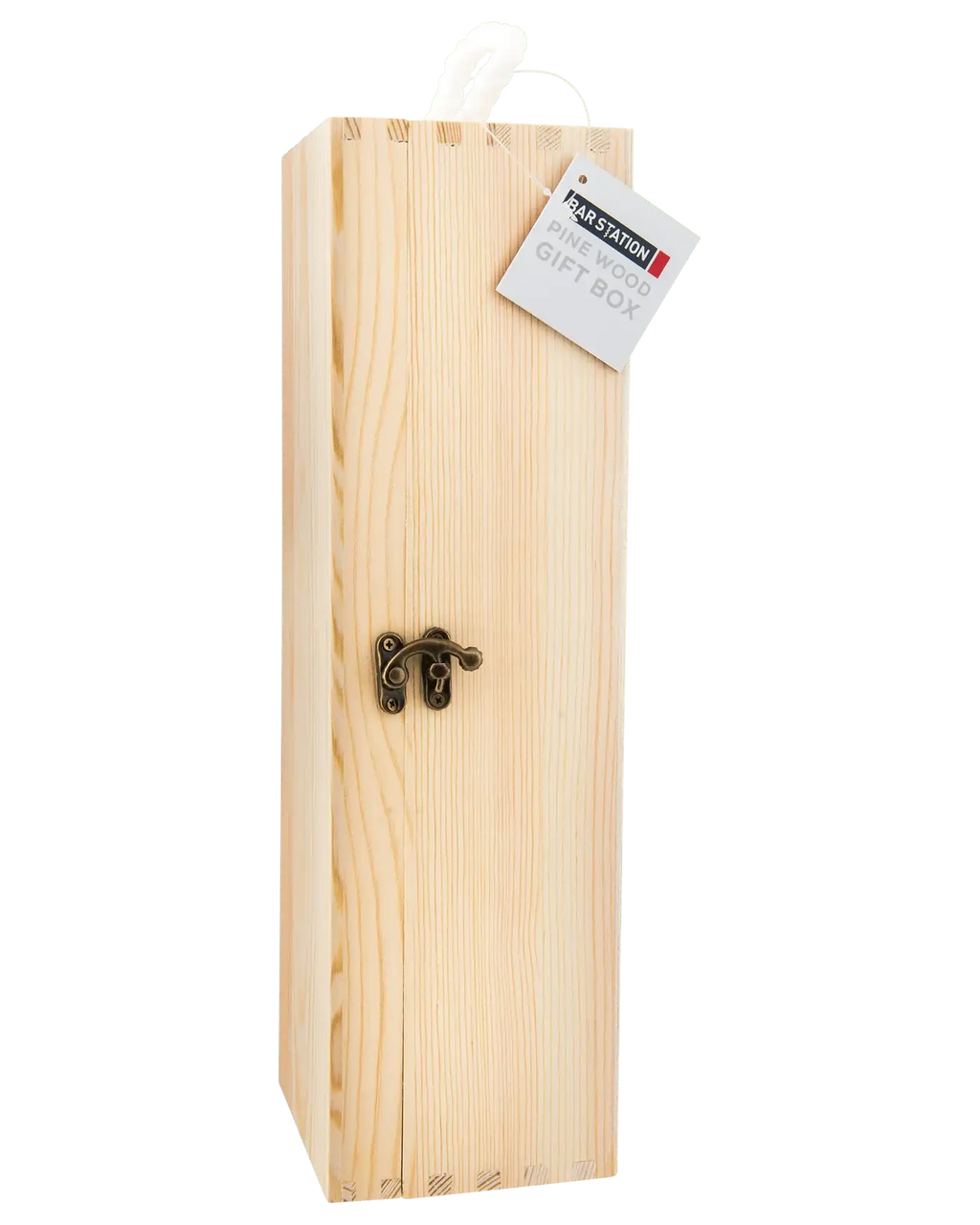 Bar Station Pine Wooden Gift Box 750ml