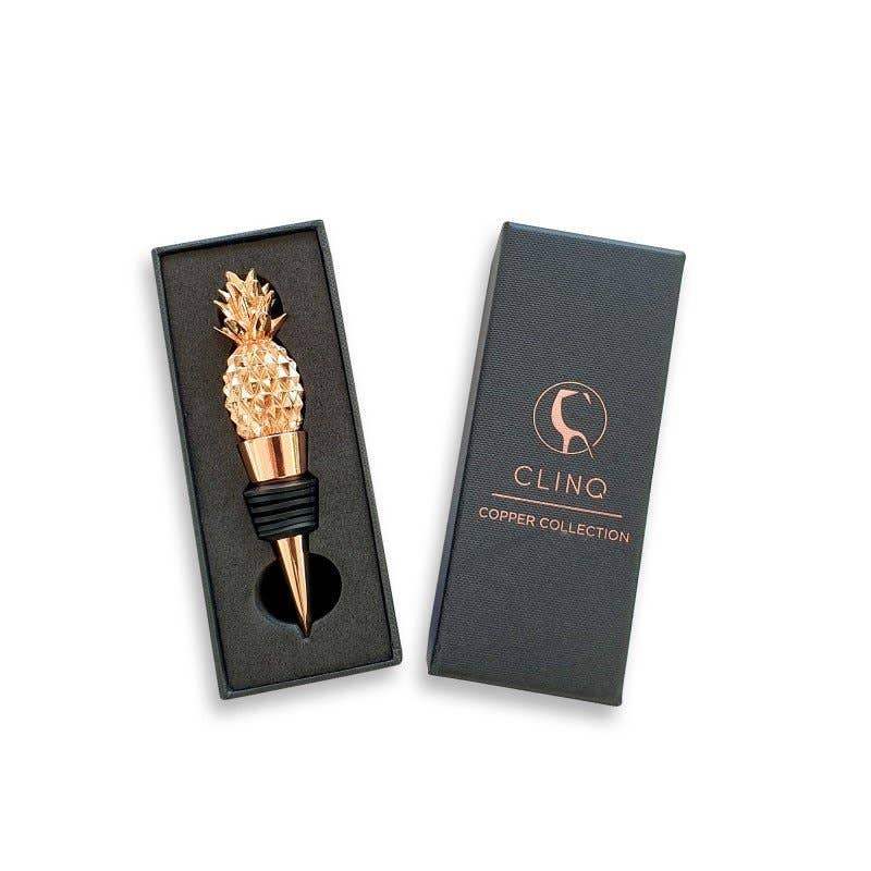 Pineapple Rose Gold Bottle Stopper - Craft Republic Liquor