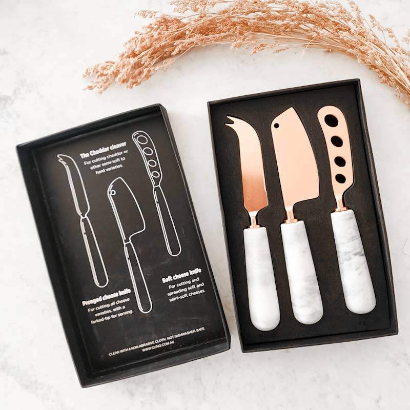 Marble Cheese Knife Set - Craft Republic Liquor